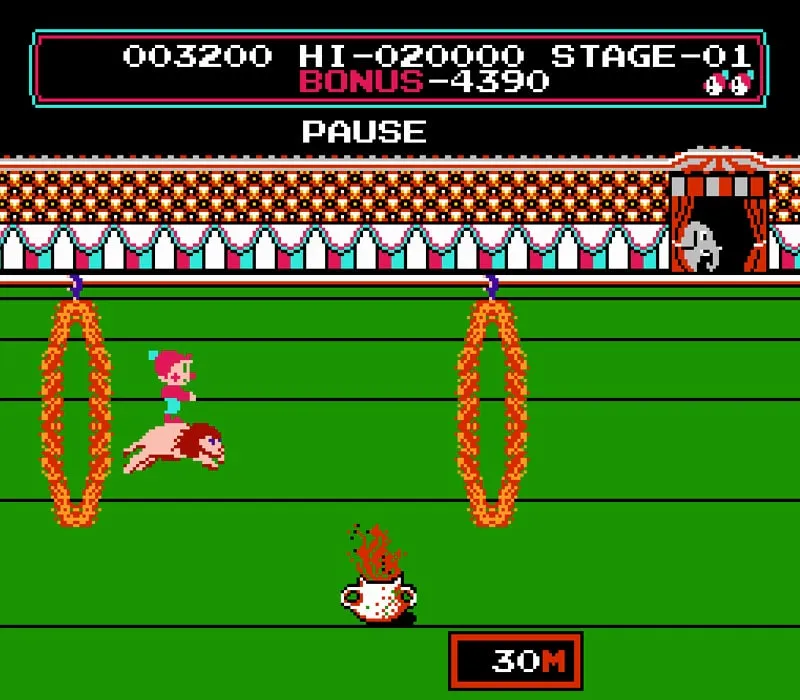 Игра Денди Circus Charlie