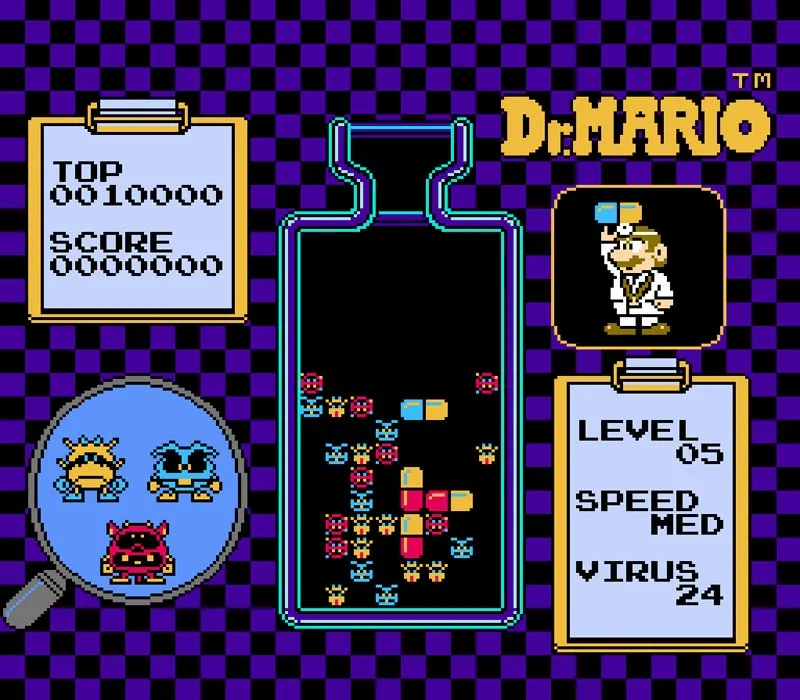 Игра Денди Dr. Mario