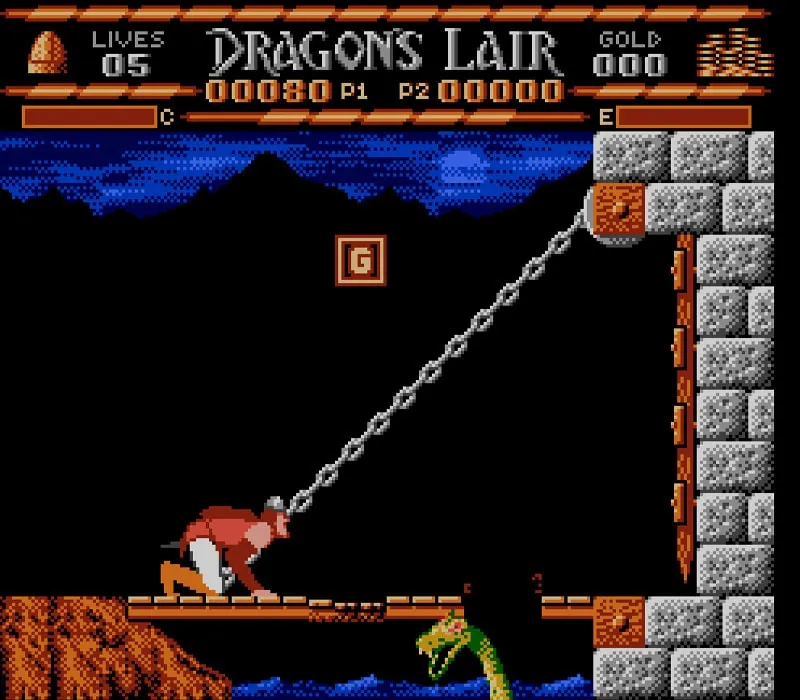 Игра Денди Dragon’s Lair