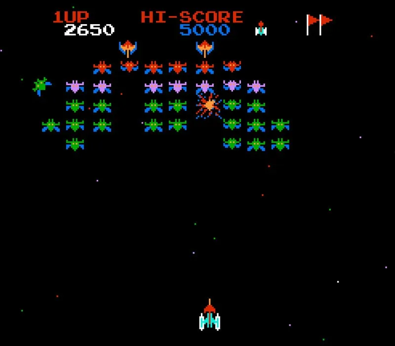 Игра Денди Galaxian