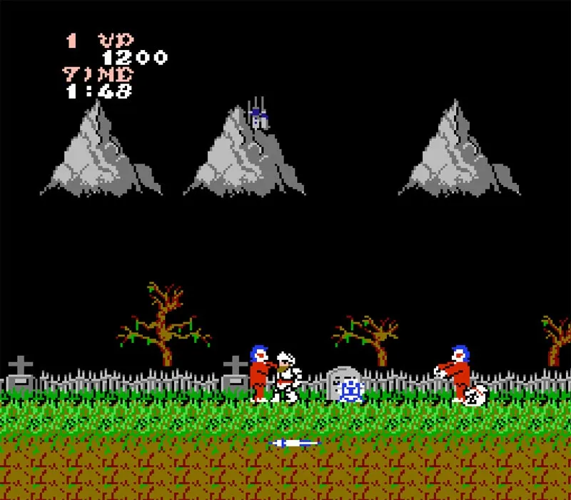 Игра Денди Ghosts’n Goblins