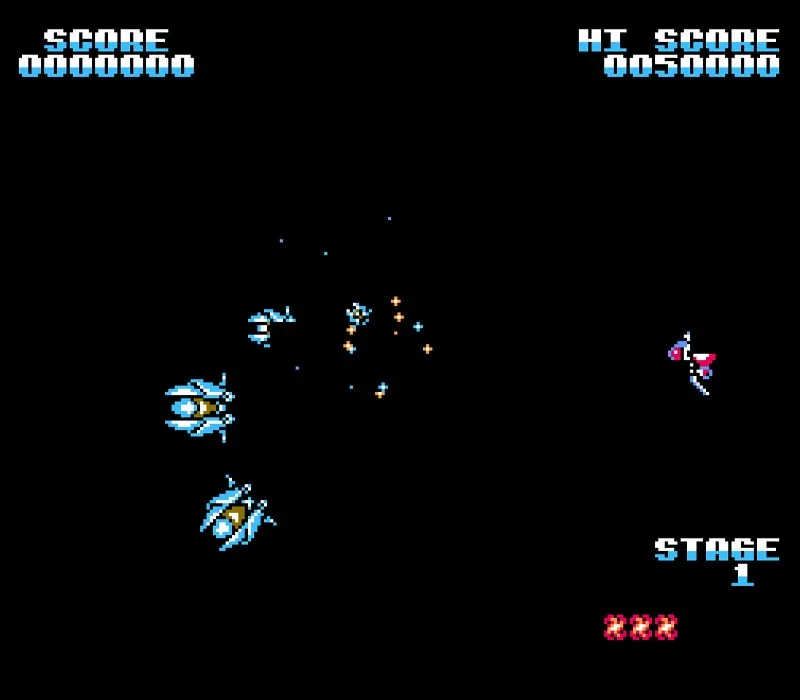 Игра Денди Gyruss