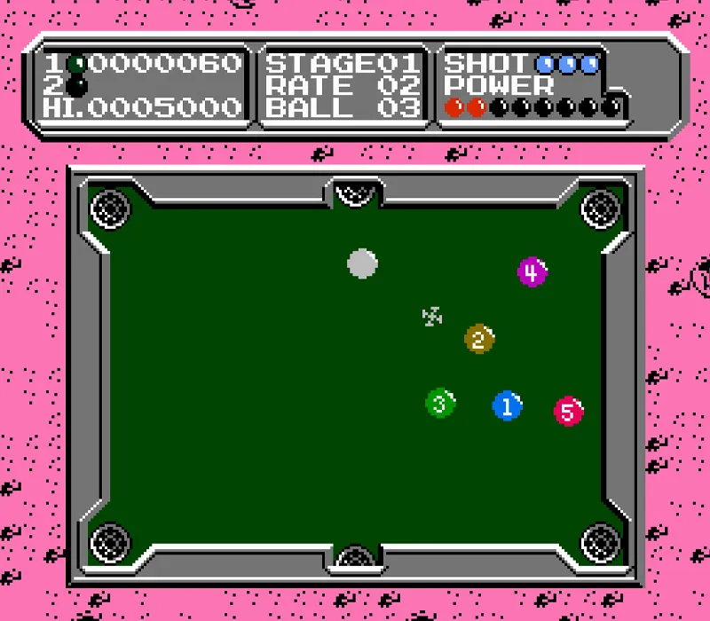 Игра Денди Lunar Pool