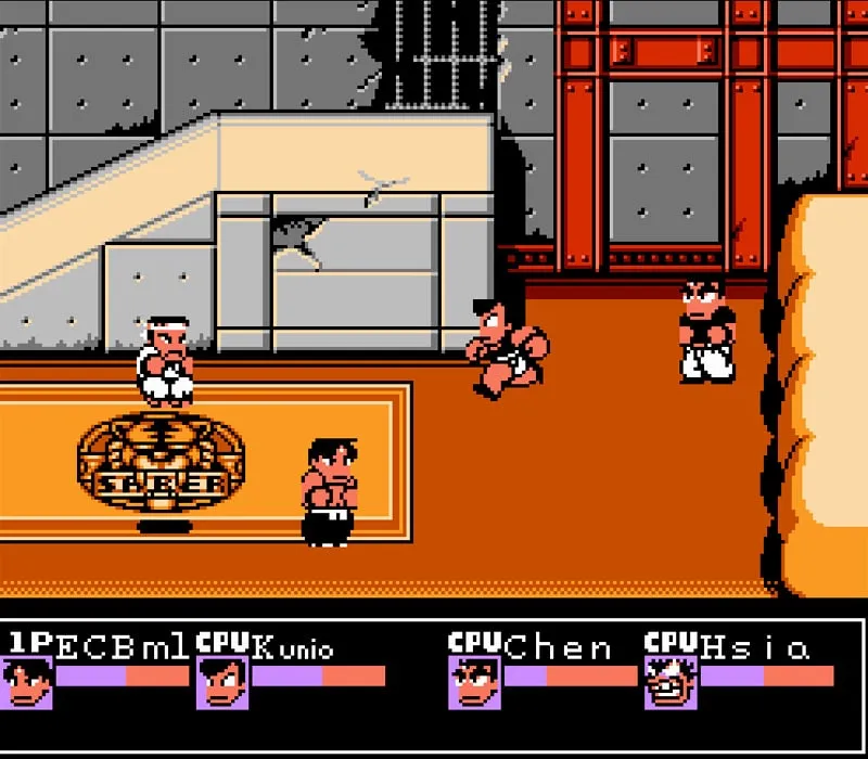 Игра Денди Nekketsu Kakutou Densetsu