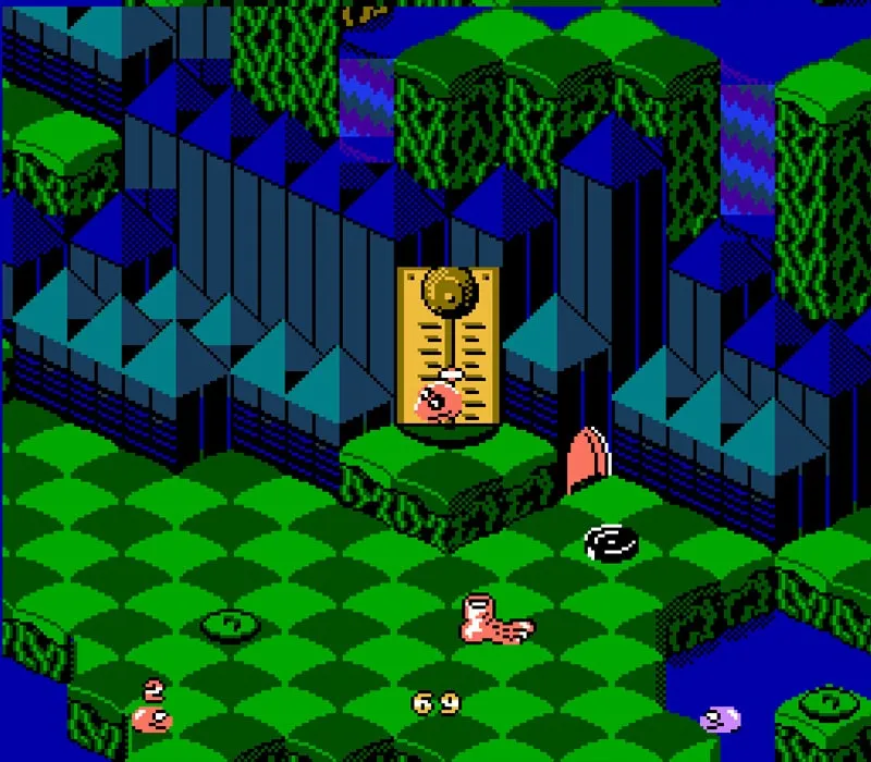 Игра Денди Rattle ’n’ Roll