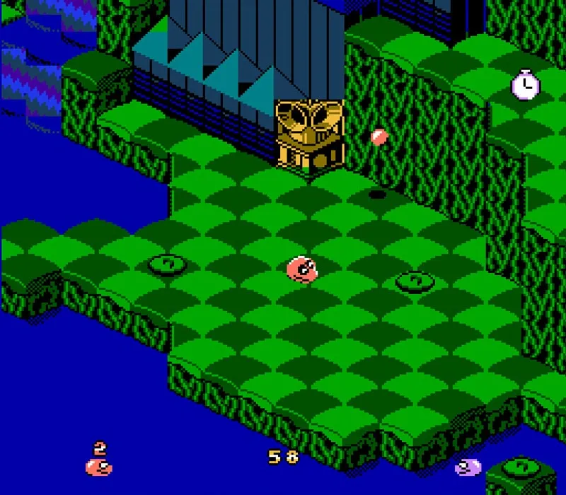 Игра Денди Rattle ’n’ Roll