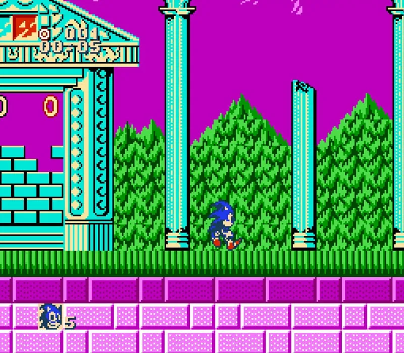 Игра Денди Sonic The Hedgehog