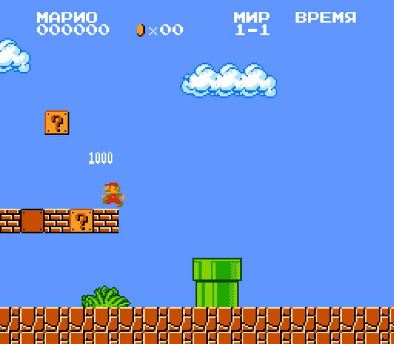 Игра Денди Super Mario Bros.