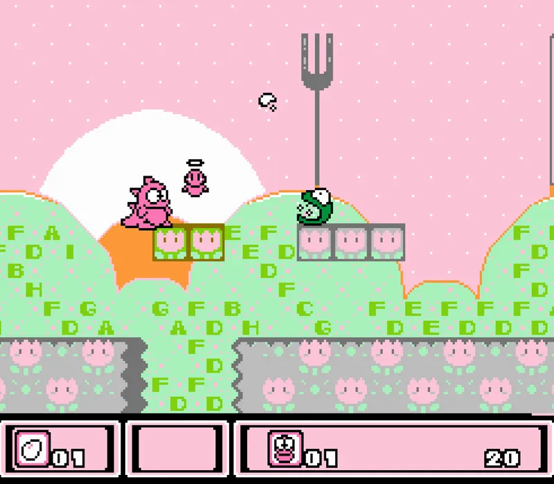 Игра Денди Asmik-kun Land