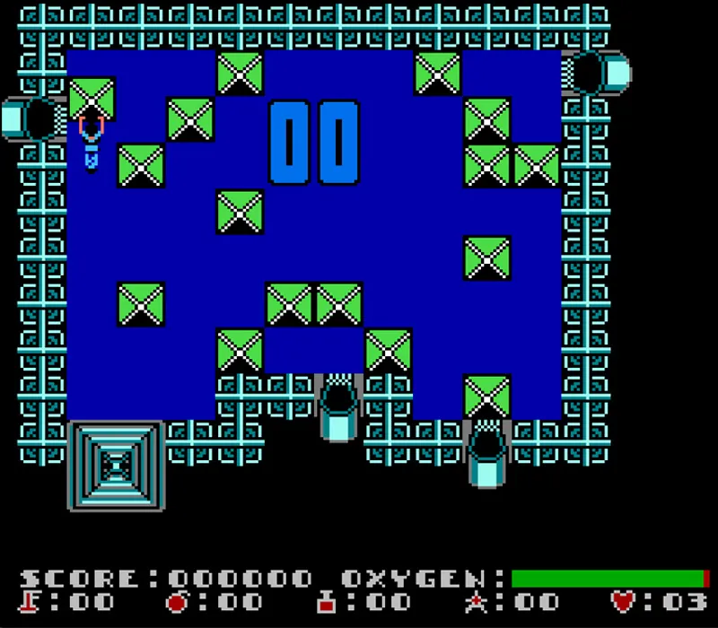 Игра Денди Dash Galaxy in the Alien Asylum