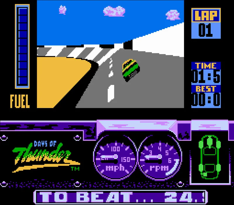 Игра Денди Days of Thunder